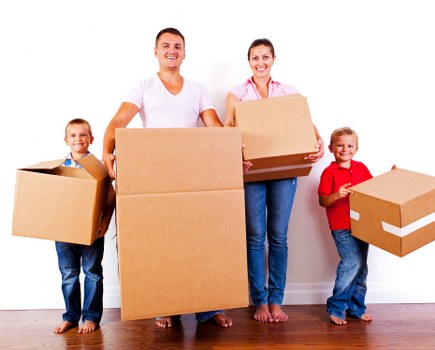 Careful packing and transport setup for local removals