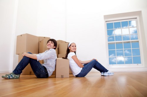 Space-saving office storage layout for a Newmalden business