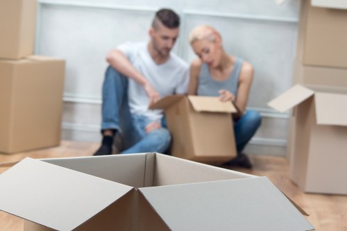 Careful packing for flat removals in Newmalden with fragile items protected