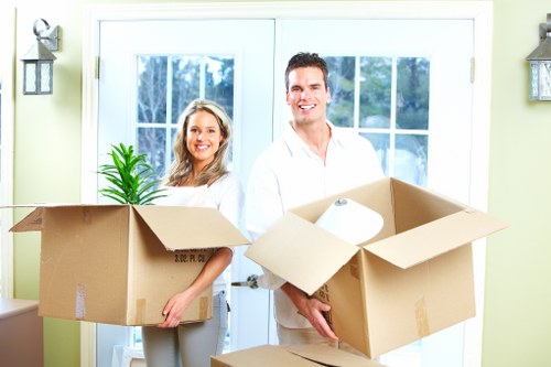 Organized storage units with clean access pathways in Newmalden