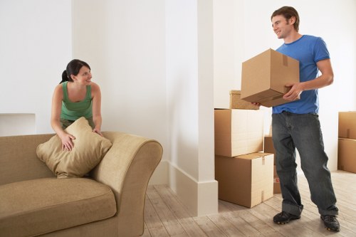 Managing parking and access during flat removals in Newmalden